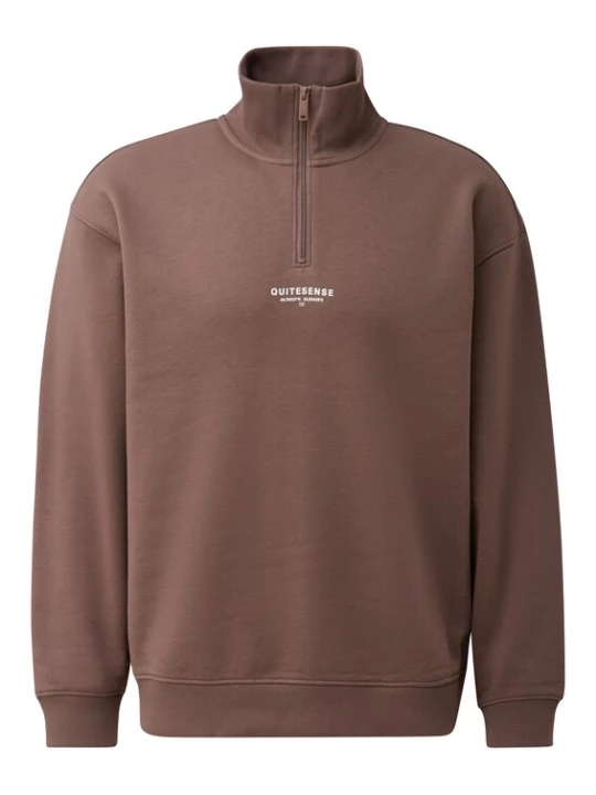 Obrázek produktu QS Mikina hnědá / bílá