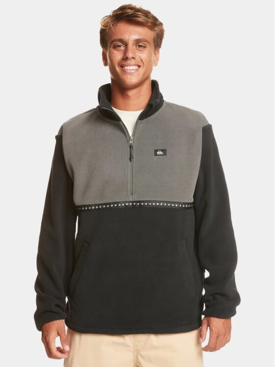Obrázek produktu Quiksilver Fleecová mikina Taped Off Otlr EQYFT04808 Černá Regular Fit