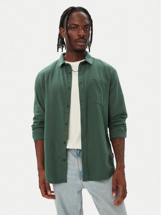 Obrázek produktu Quiksilver Košile EQYWT04651 Tmavě zelená Regular Fit