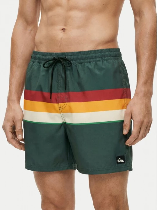 Obrázek produktu Quiksilver Plavecké šortky Everyday Printed Volley 15 EQYJV04219 Zelená Regular Fit