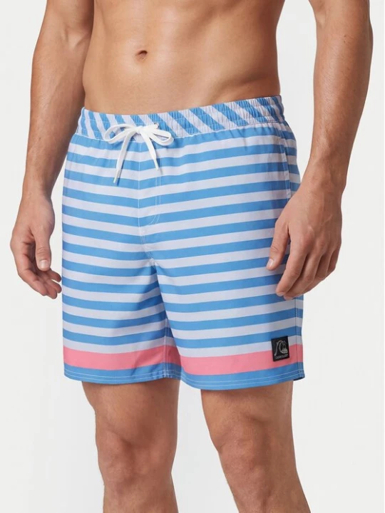 Obrázek produktu Quiksilver Plavecké šortky Original Btz Stripe Volley 17 EQYJV04209 Modrá Straight Leg
