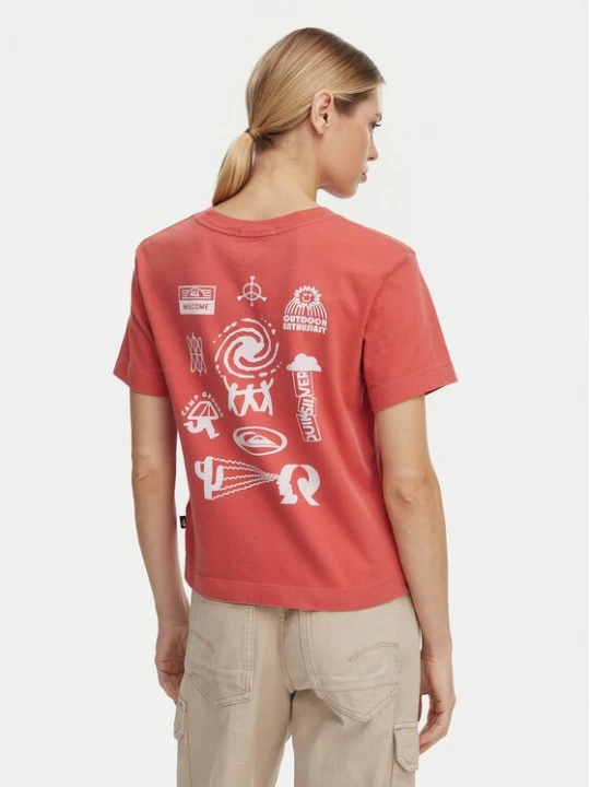 Obrázek produktu Quiksilver T-Shirt Standard  EQWZT03197 Bordó Regular Fit