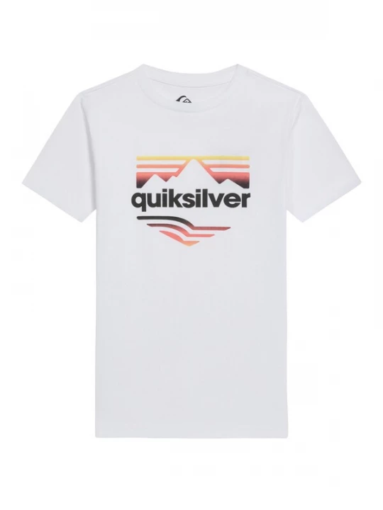 Obrázek produktu QUIKSILVER Tričko 'HORIZON FADE' žlutá / tmavě oranžová / černá / bílá