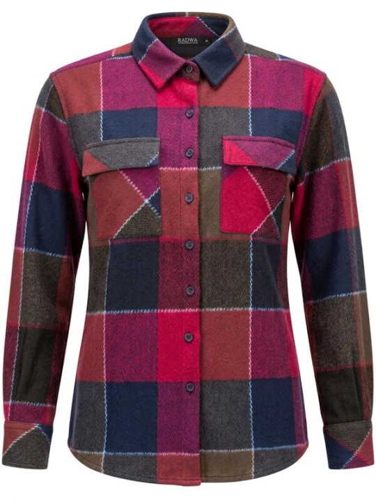 Obrázek produktu Radwa Halenka 'Comfy Heavyweight Flannel Shirt' karmínově červené