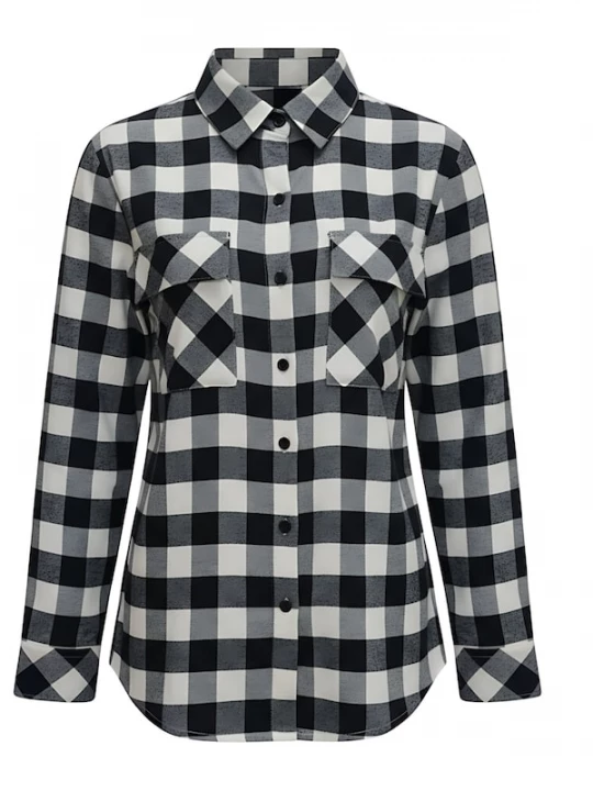 Obrázek produktu Radwa Halenka 'Radwa Women’ Plaid Flannel' tmavě šedá
