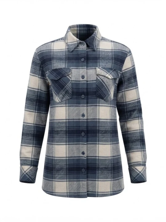 Obrázek produktu Radwa Halenka 'Women's flannel shirt with 4 Pockets' noční modrá / bílá