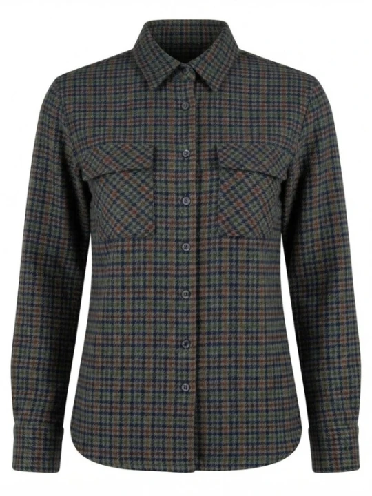 Obrázek produktu Radwa Halenka 'Women's Soft Warm Flannel Shirt' hnědá / šedá