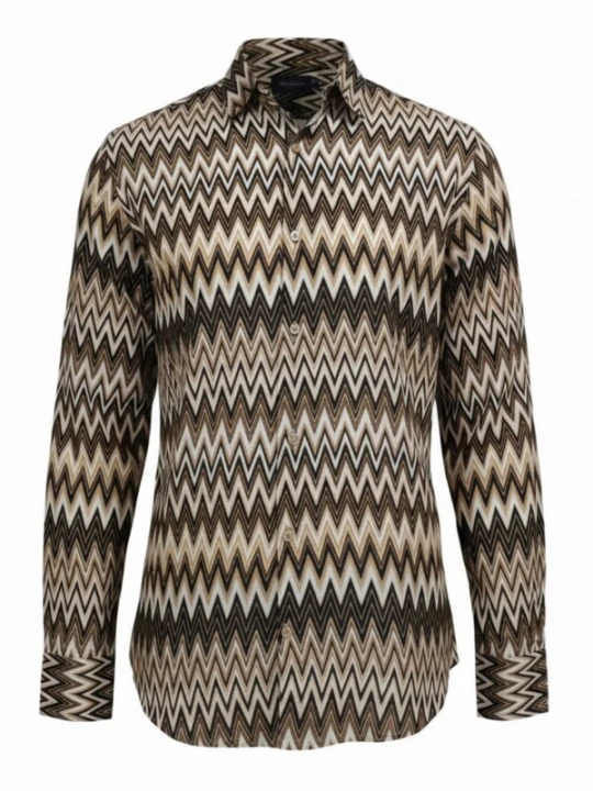 Obrázek produktu Radwa Košile 'Men' Viscose multicolor pattern shirt' hnědá