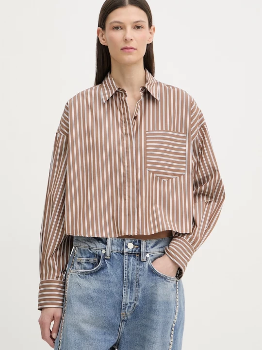 Obrázek produktu Rag & Bone košile dámská bavlněná Marin hnědá