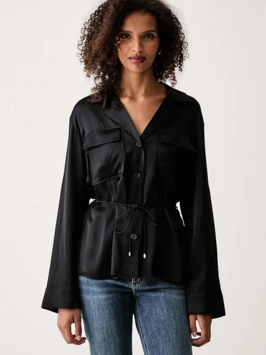 Obrázek produktu rag & bone košile dámská hedvábná Sonny černá