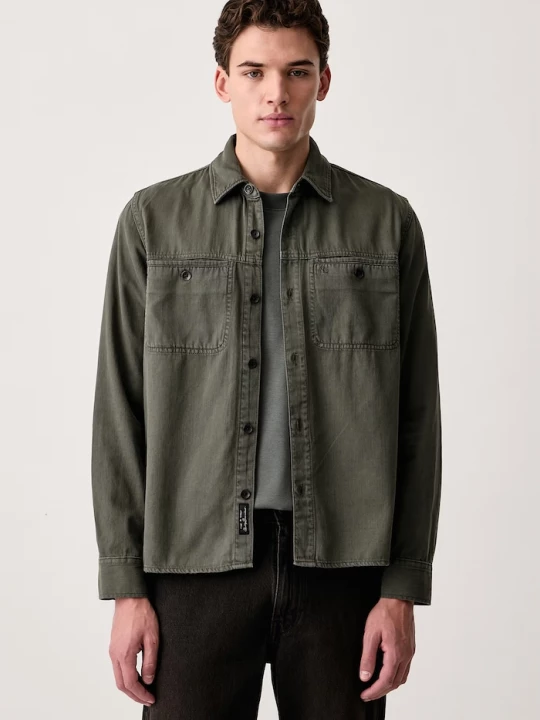 Obrázek produktu rag & bone košile pánská bavlněná zelená