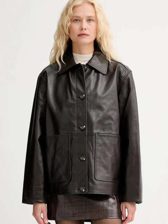 Obrázek produktu rag & bone Kožená bunda Rag & Bone hnědá