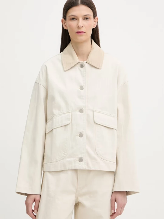 Obrázek produktu rag & bone krátká bunda dámská bavlněná Natalia béžová