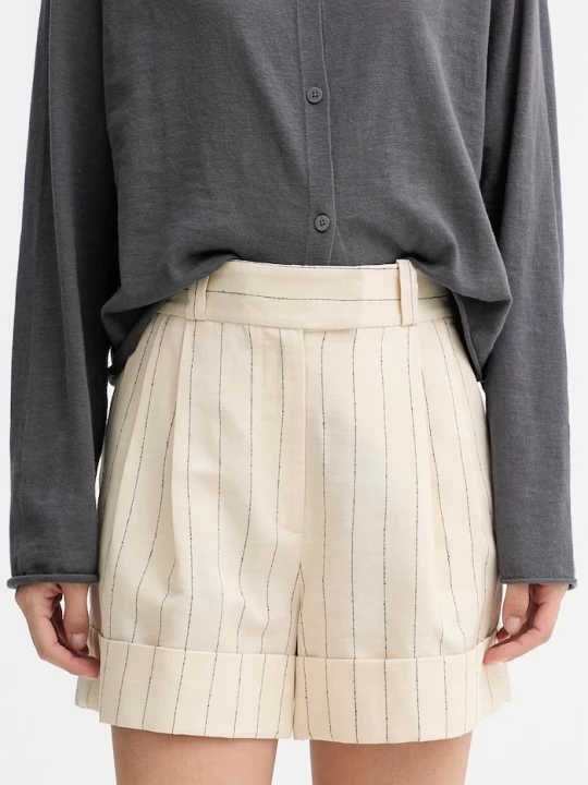 Obrázek produktu Rag & Bone šortky dámské se lnem Neila béžová