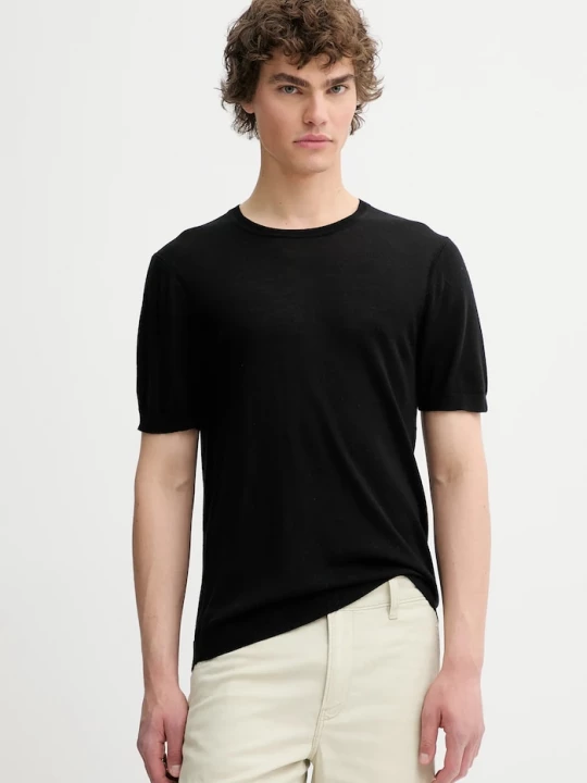 Obrázek produktu rag & bone Vlněné tričko Rag & Bone černá