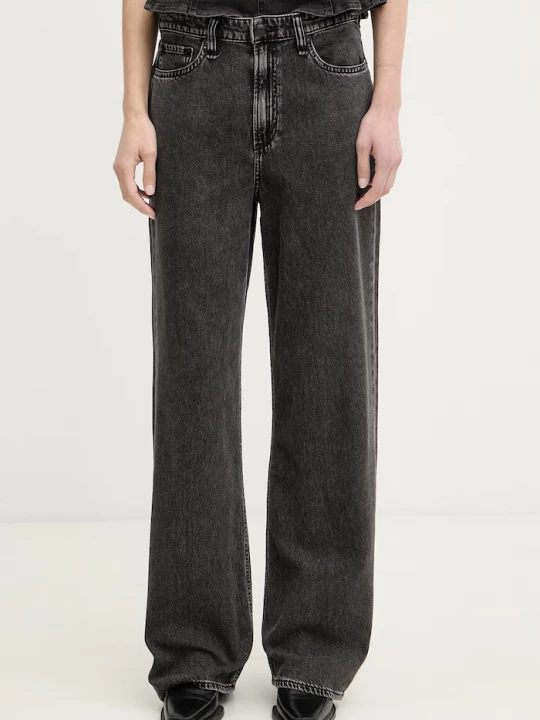 Obrázek produktu rag & bone wide leg džíny dámské Logan černá