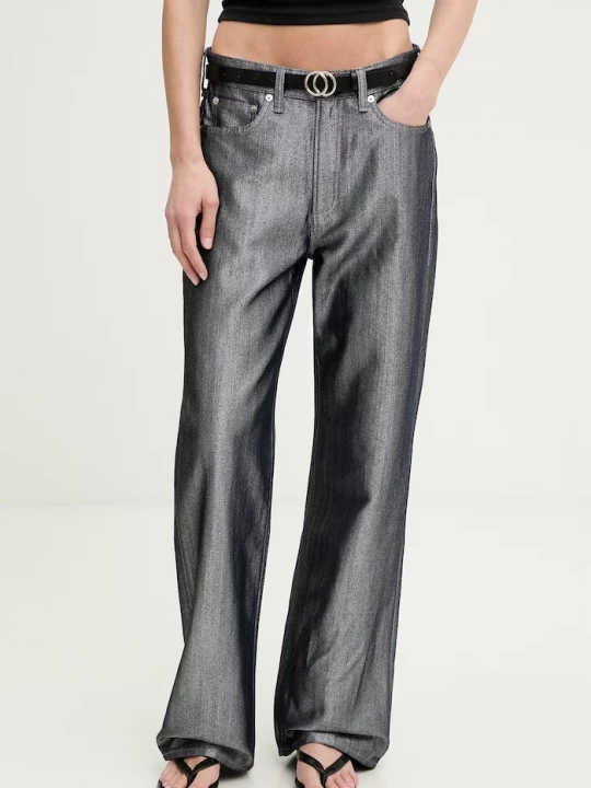 Obrázek produktu rag & bone wide leg džíny dámské Logan námořnická modř