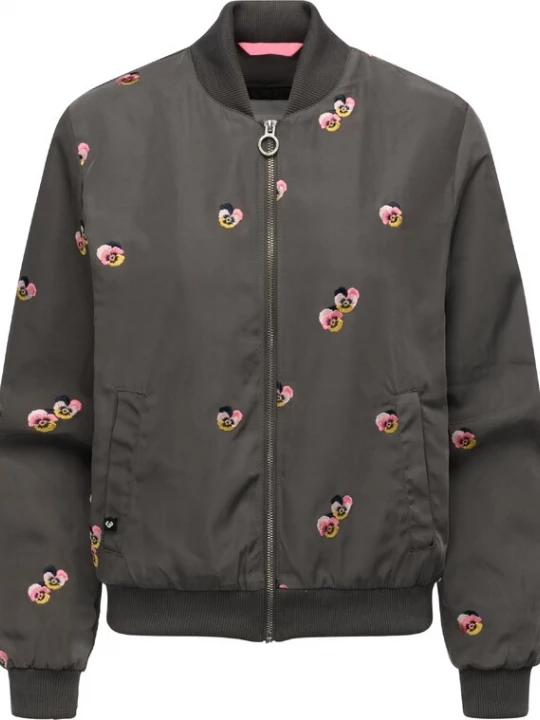 Obrázek produktu Ragwear Přechodná bunda 'Lunara' hořčicová / tmavě zelená / růžová