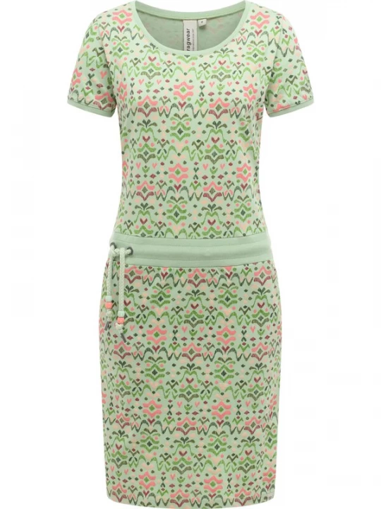 Obrázek produktu Ragwear Šaty 'Youmodo' zelená / pastelově zelená / pink / vínově červená