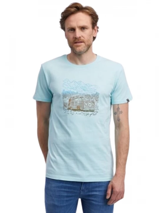Obrázek produktu Ragwear Tričko 'Roggero' modrá / světlemodrá / hnědá