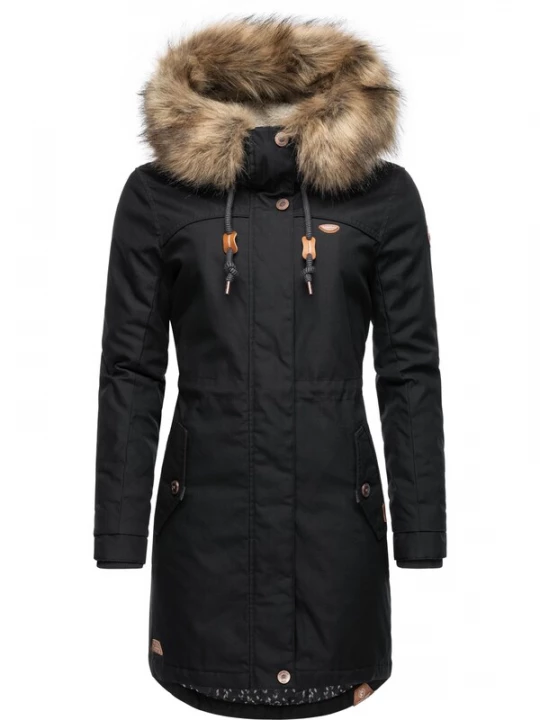 Obrázek produktu Ragwear Zimní parka 'Tawny'  hnědá / černá / bílá