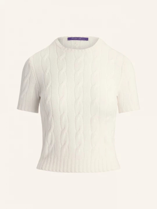 Obrázek produktu Ralph Lauren Collection Pletené Tričko Z Kašmíru krémová