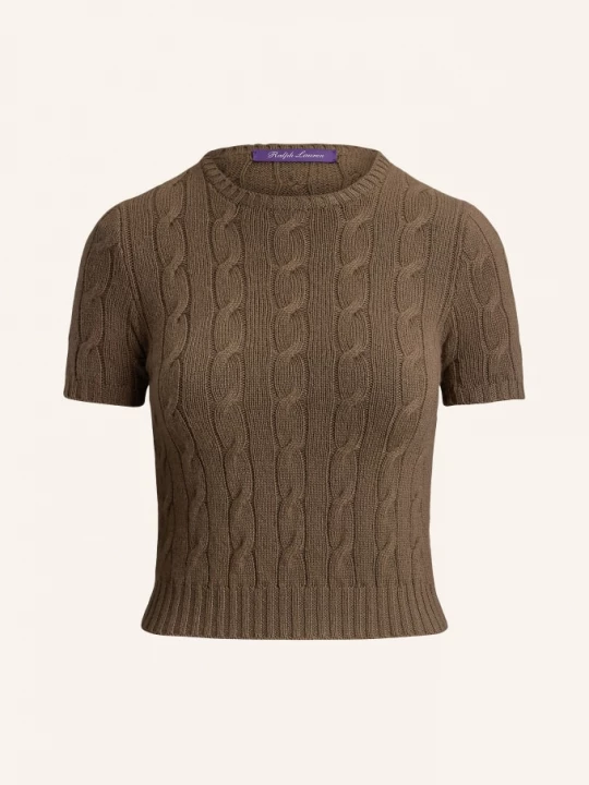 Obrázek produktu Ralph Lauren Collection Úpletové Tričko Z Kašmíru černošedá