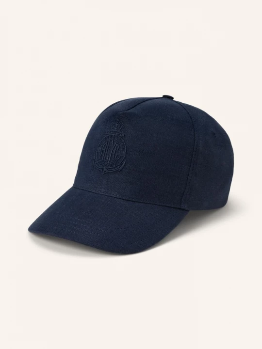 Obrázek produktu Ralph Lauren Purple Label Čepice S Hedvábím A Lnem tmavě modrá