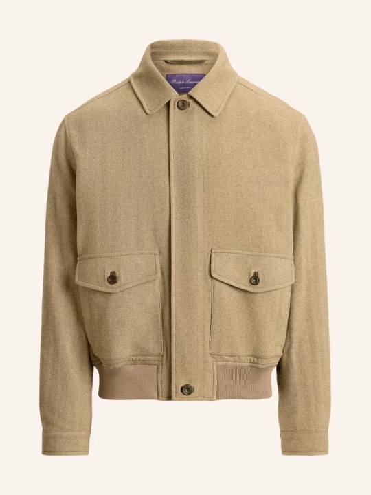 Obrázek produktu Ralph Lauren Purple Label Kašmírová Bunda olivová