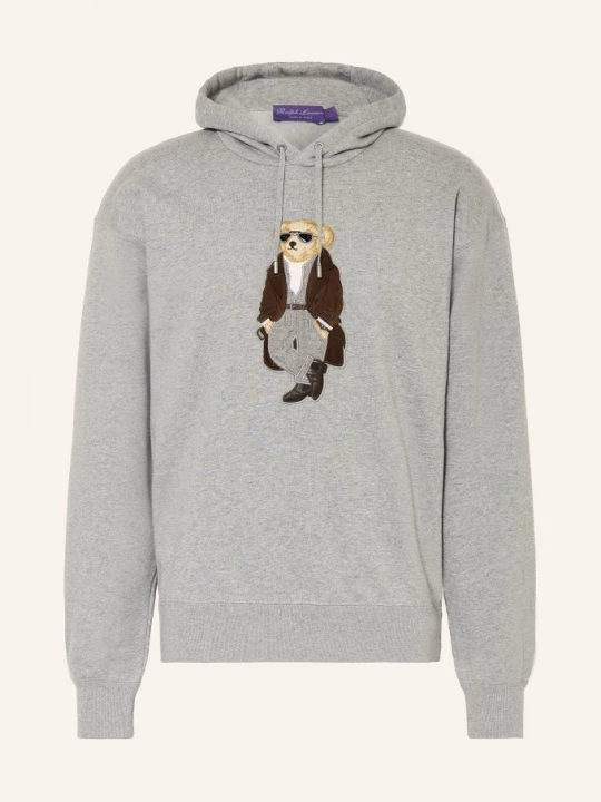 Obrázek produktu Ralph Lauren Purple Label Mikina S Kapucí šedá / tmavě hnědá