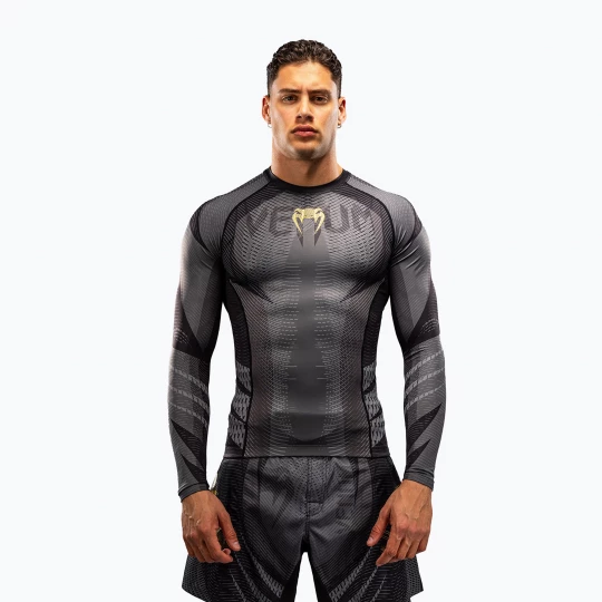 Obrázek produktu Rashguard pánský s dlouhým rukávem Venum Galactic 3.0 Rashguard LS black / gold