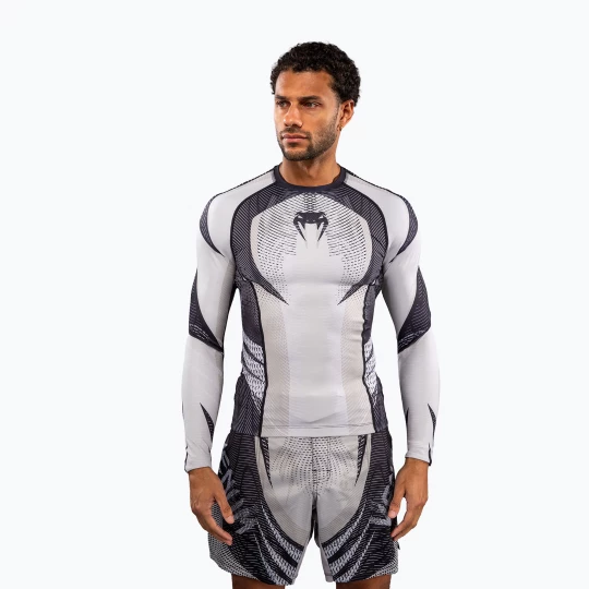 Obrázek produktu Rashguard pánský s dlouhým rukávem Venum Galactic 3.0 Rashguard LS off white / black