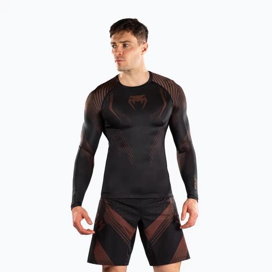 Obrázek produktu Rashguard pánský s dlouhým rukávem Venum No-Gi 6.0 Rashguard black / brown
