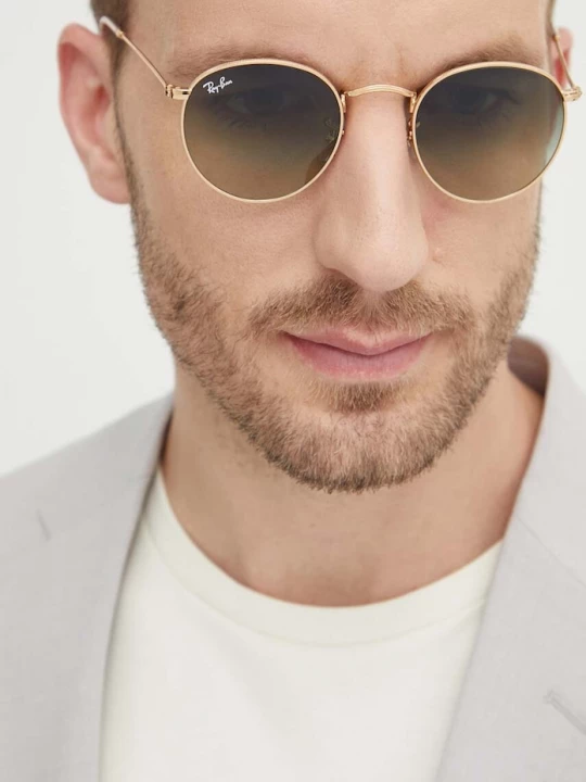 Obrázek produktu Ray-Ban Sluneční brýle Ray-Ban ROUND METAL zlatá