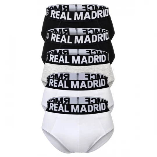 Obrázek produktu Real Madrid Slipy světle šedá / černá / bílá