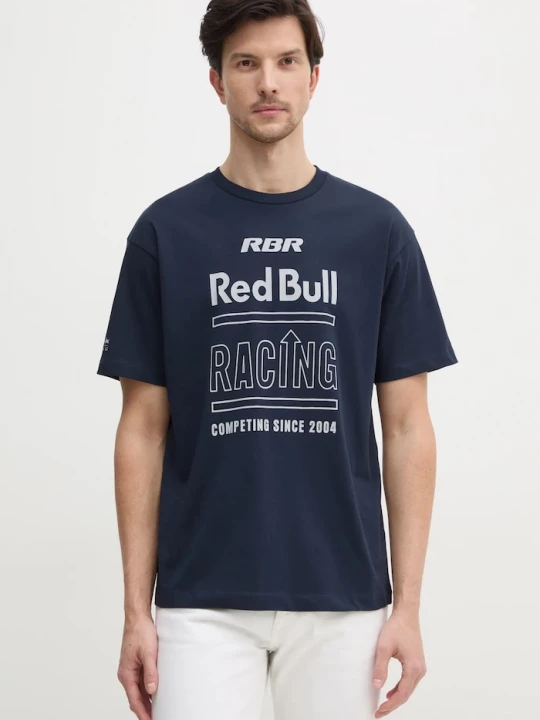 Obrázek produktu Red Bull Racing x Pepe Jeans Bavlněné tričko Red Bull Racing x Pepe Jeans RACING HISTORY TEE námořnická modř