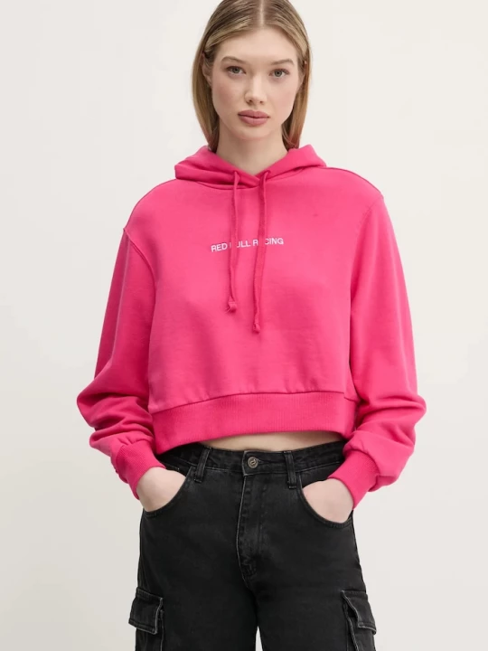 Obrázek produktu Red Bull Racing x Pepe Jeans Mikina Red Bull Racing x Pepe Jeans CROPPED LOGO HOODY růžová