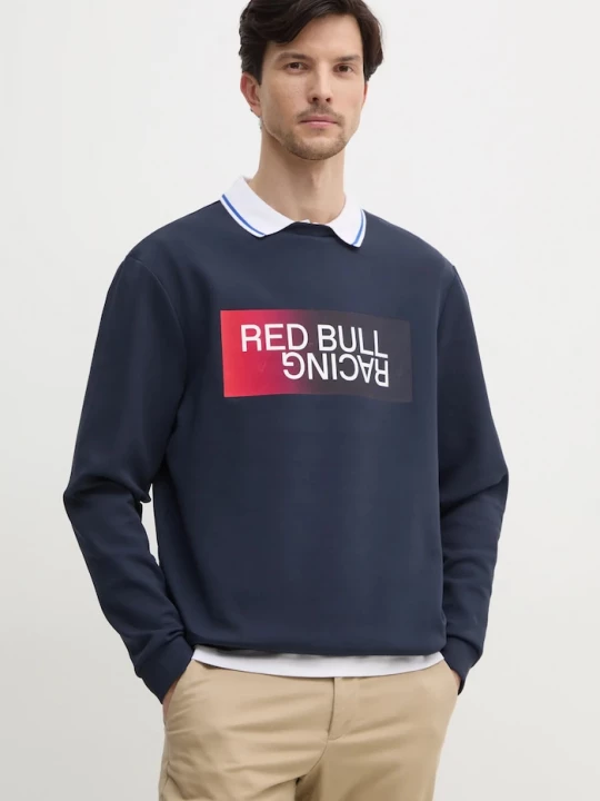 Obrázek produktu Red Bull Racing x Pepe Jeans Mikina OMBRE LOGO CREW námořnická modř