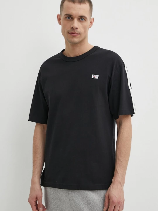 Obrázek produktu Reebok Bavlněné tričko Court Sport černá