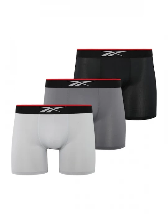 Obrázek produktu Reebok Boxerky 'GLYNN' šedá / světle šedá / červená / černá