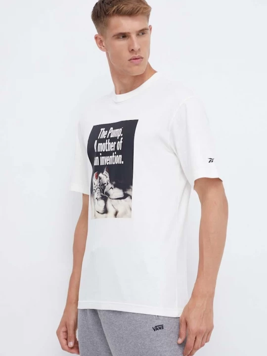 Obrázek produktu Reebok Classic Bavlněné tričko Reebok Classic Basketball béžová