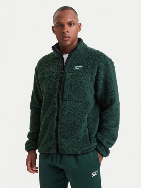 Obrázek produktu Reebok Fleecová mikina RCC00108 Tmavě zelená Regular Fit
