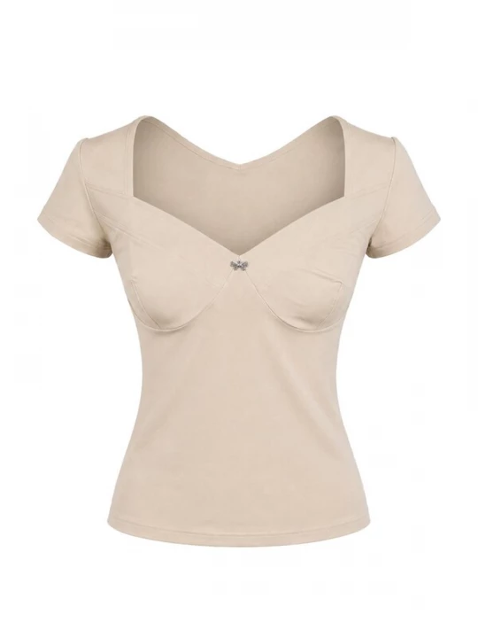 Obrázek produktu REGINA FASHION Tričko 'Sweetheart top' béžová