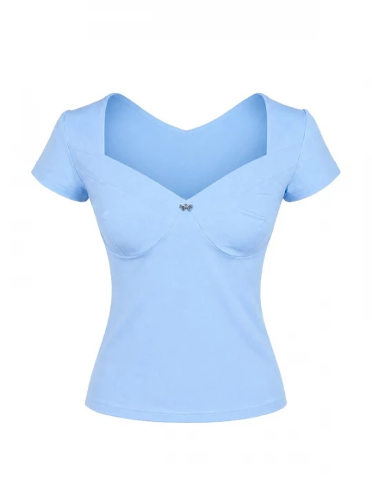 Obrázek produktu REGINA FASHION Tričko 'Sweetheart top' světlemodrá