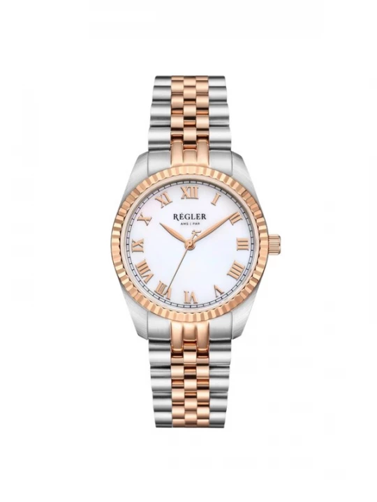 Obrázek produktu Régler Analogové hodinky 'Régler Infinité Steel Bicolor Silver / Rose Gold - Pearl' růžově zlatá