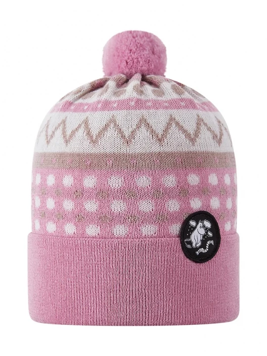 Obrázek produktu Reima čepice s bambulí dětská s merino vlnou Moomin Flinga růžová