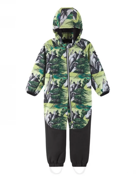 Obrázek produktu Reima Softshellový overal Moomin Mjosa 5100328C Zelená Regular Fit