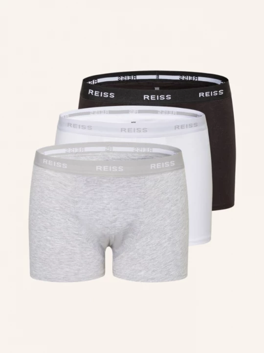 Obrázek produktu Reiss Boxerky Heller, 3 Kusy V Balení černá / bílá / šedá