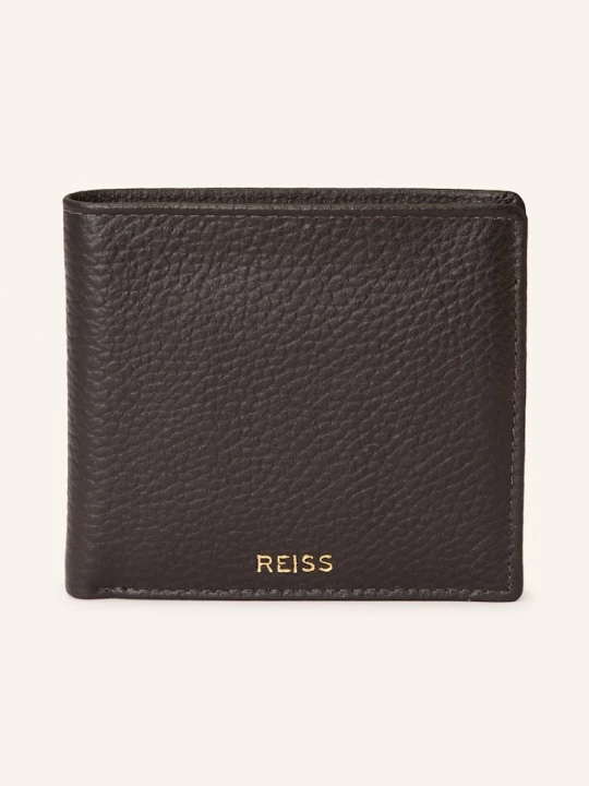Obrázek produktu Reiss Peněženka Grainy tmavě hnědá