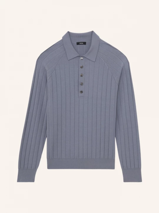 Obrázek produktu Reiss Pletené Polo Tričko Dillingham modrá